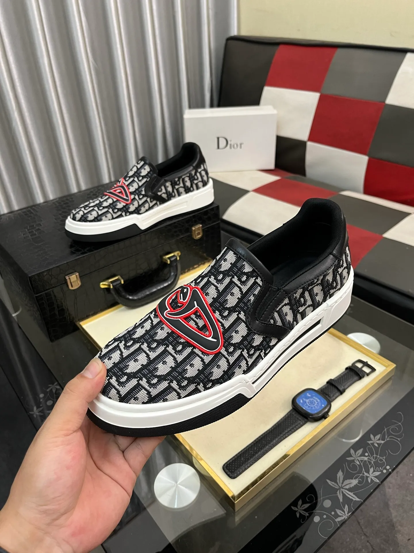 Men's Men's Shoes 💰400⌚️⌚️《Dior DIOR*》The latest and most popular casual shoes, top brand [seduce] luxury~purchase, top~quality. [Strong] The upper is made of imported breathable cowhide material ➕ breathable sheepskin feet (•) with fine workmanship. Original personalized fashionable soft rubber wear-resistant outsole, size: 38-442️⃣colors available